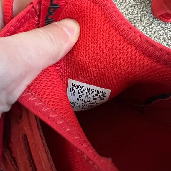 Adidas Red Athletic Shoes with Streamlined Silhouette and Flexible Design - Picture 6 of 6